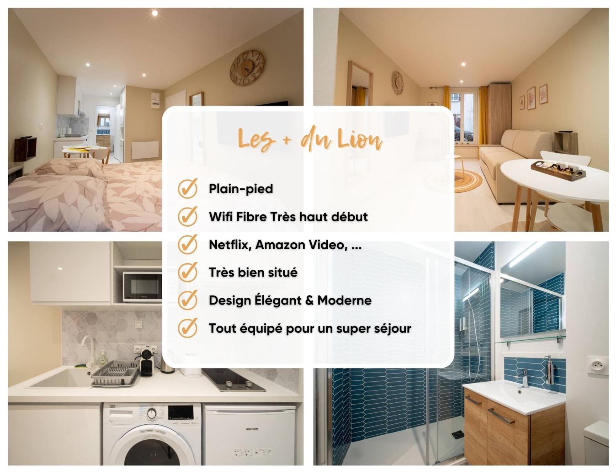 Le Lion - Plain-Pied, Wifi, Yt Premium - 2Rfhomes Chateau-Thierry Ngoại thất bức ảnh